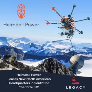 Heimdall Power Finds new home for US HQ in Charlotte's SouthEnd.